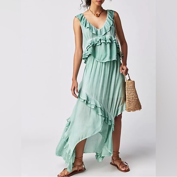 Free people ruffle top & skirt set NWT size Small - Picture 2 of 9